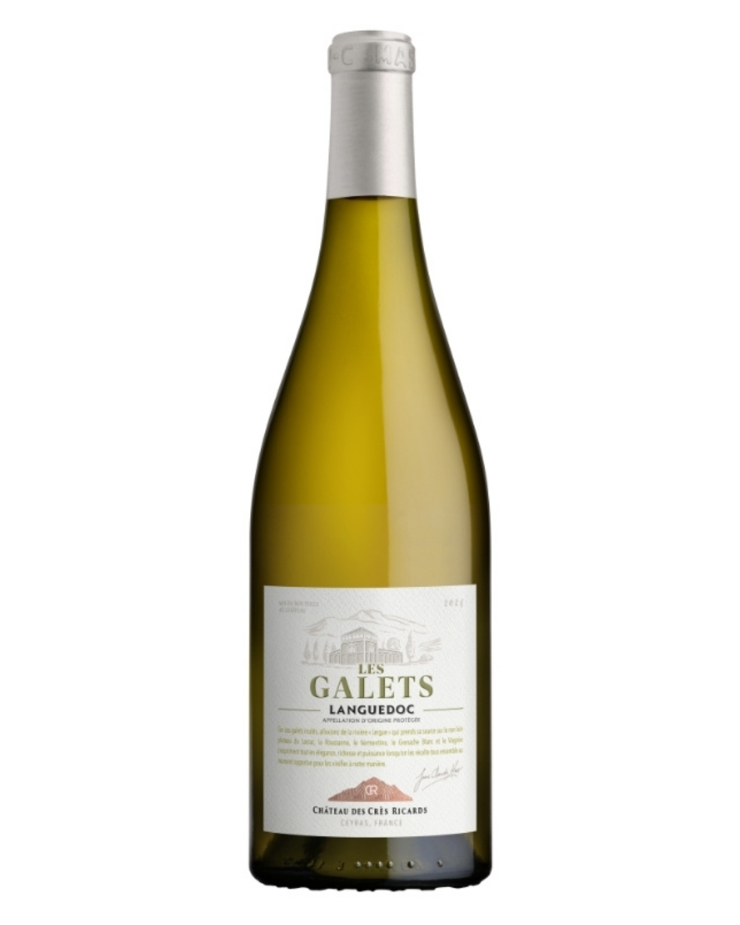 Château des Crès Ricards ‘Les Galets’, Languedoc Blanc, 2024