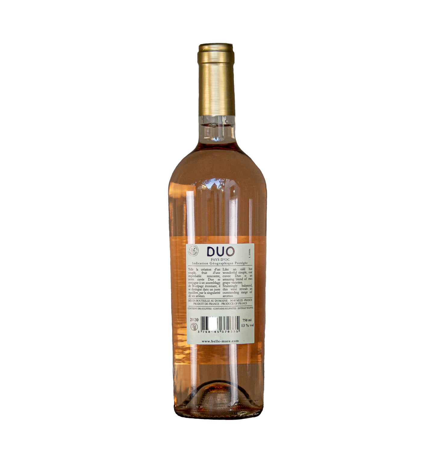 Domaine de Belle Mare ‘ Duo Rosé’, Grenache-Cinsault, IGP Oc 2022