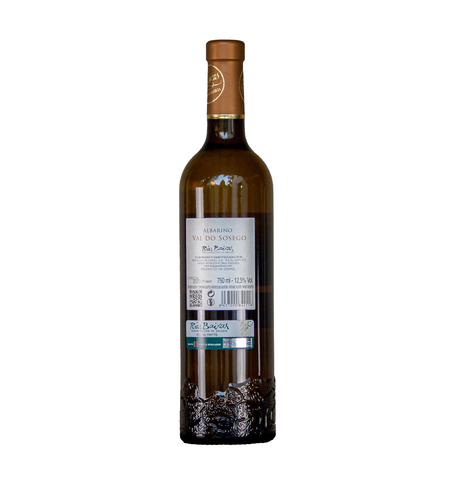 Albariño Val de Sosego, Bodegas As Laxas, Rias Baixas, Spanje 2020