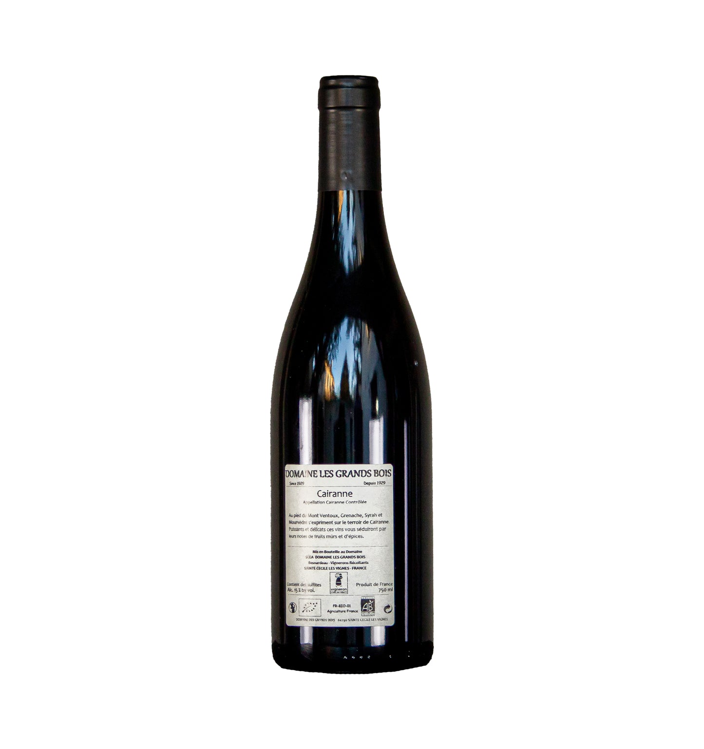 Domaine Les Grands Bois ‘Cuvée Eloise ‘, Cairanne, Rhône, BIO, 2017