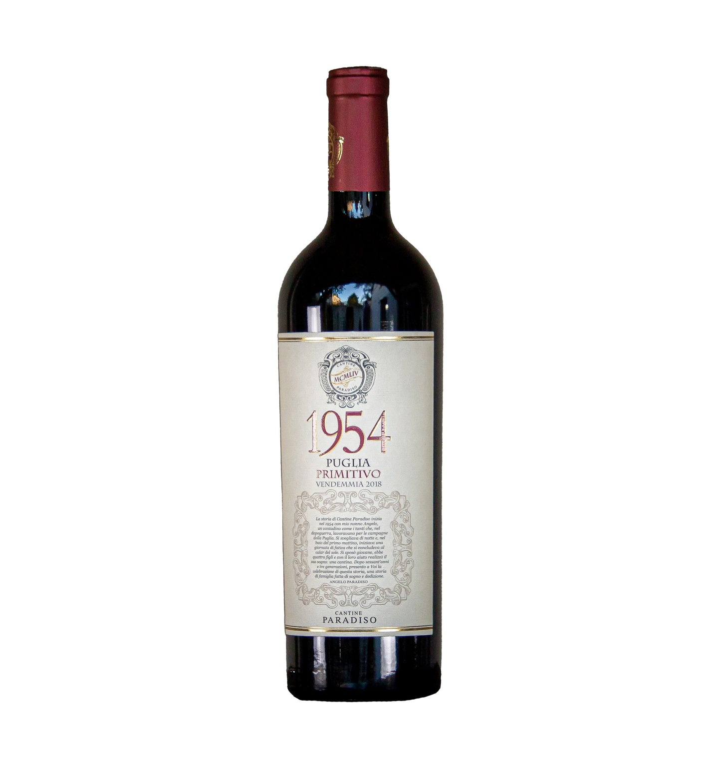 Primitivo 1954, Cantina Paradiso, Puglia, Italie, 2022