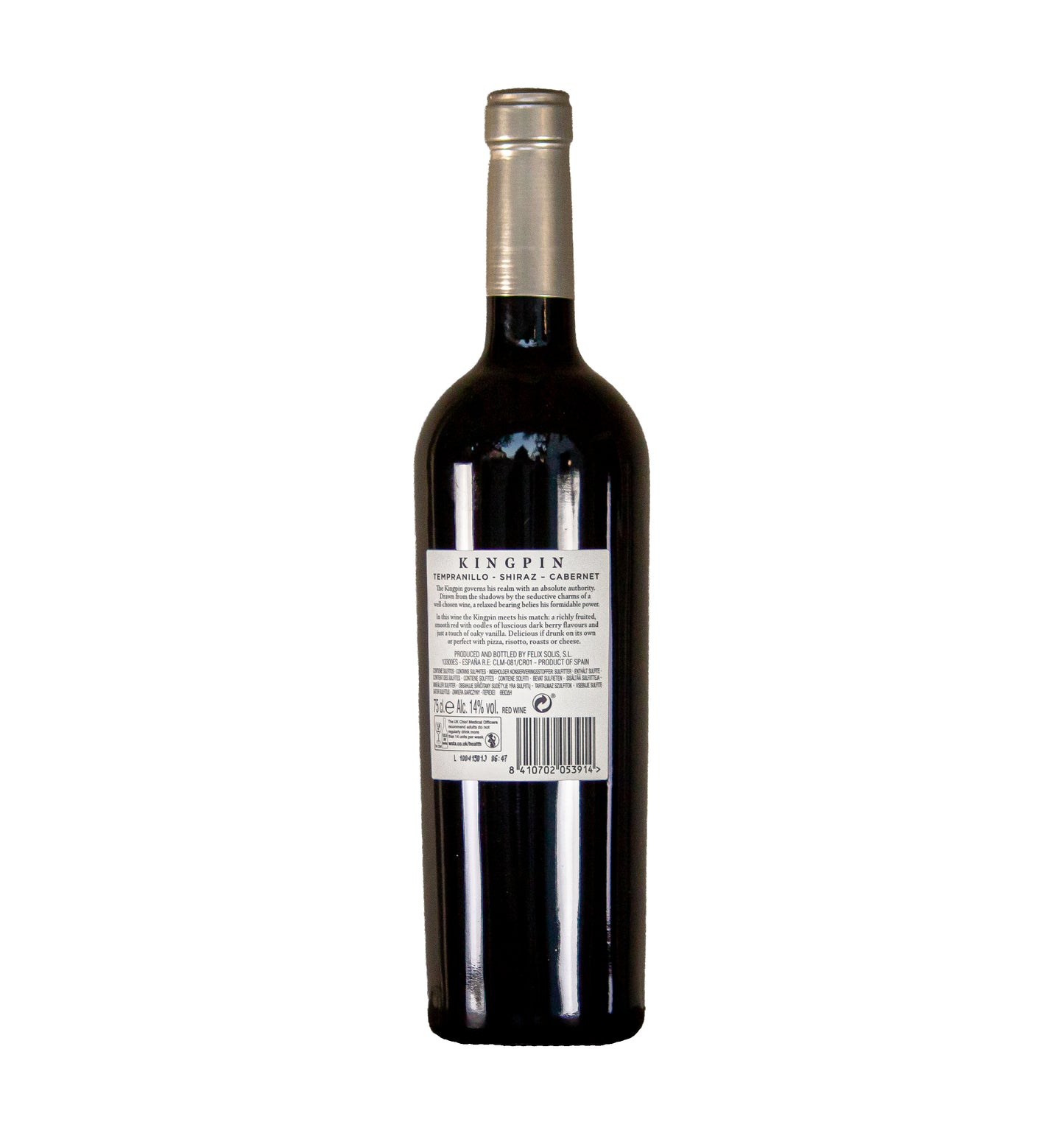 Kingpin ‘Tempranillo-Shiraz-Cabernet’, Felix Solis, Spanje