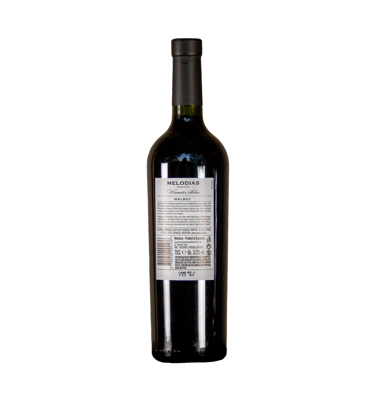 Trapiche Melodias ‘ Winemaker’s Selection Malbec’, Mendoza, Argentinie,2019