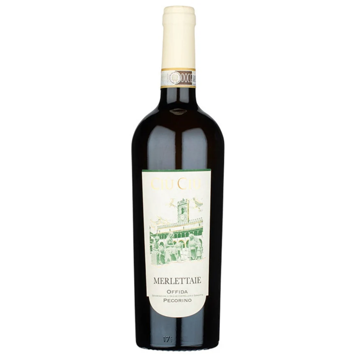 Pecorino Offida Merlettaie, Ciu-Ciu, De Marken, Italie, 2023, BIO